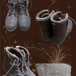 Women's Gray Winter Boots